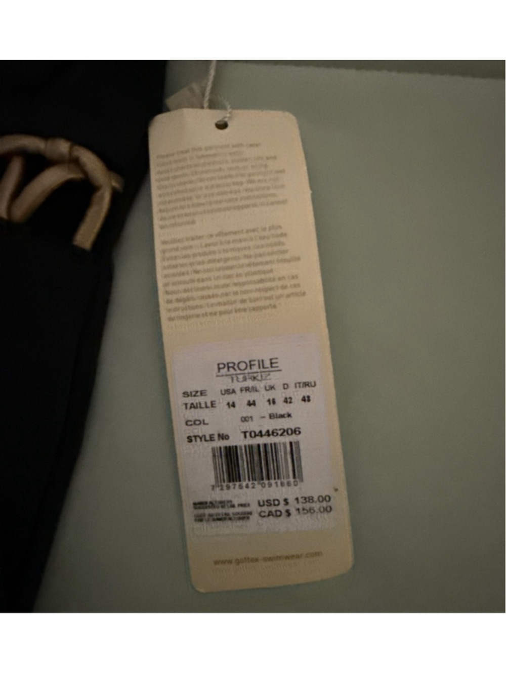 #0157 Profile by Turkiz Swimsuit NWT Size 8 - Picture 2 of 3